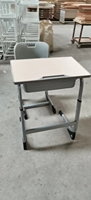 Ensemble de bureau et de chaise réglable pour étudiants, table d'école, mobilier éducatif pour salle de classe, bureau pour étudiants