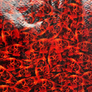 0,5 M breiter Pva-Wasser tauch Hydro graphischer Film Schädel flamme Roter <span class=keywords><strong>Aquaprint</strong></span> für Fahrrad-Wasser transfer druckpapier film - Product Image 3