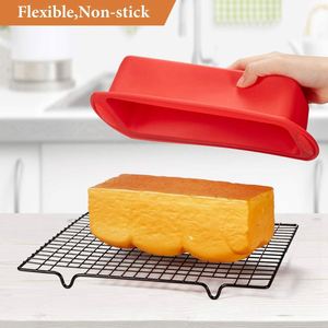 Molde de silicona rectangular personalizado para hornear pan tostado, antiadherente, para venta al por mayor - Product Image 2