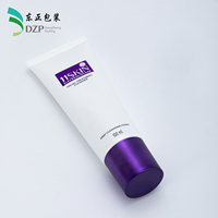 Tube cosmétique vide en PE de 40 mm avec bouchon à vis, impression de logo personnalisée pour mousse nettoyante visage, vente en gros