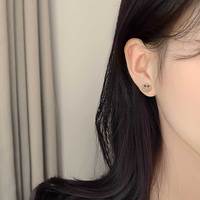 Nouvelle tendance élégant Hip Hop mode bijoux visage laiton boucle d'oreille avec Zircon diamant foudre goutte Chic oreille accessoires