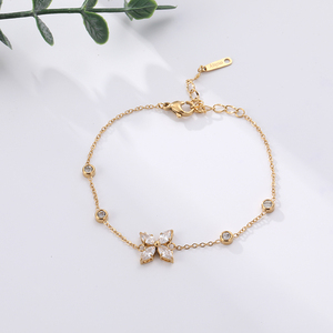 INS Chaîne Bracelet En Acier Inoxydable Vente à Chaud Plaqué Or Mariage En Gros Bijoux De Luxe Indien - Product Image 2