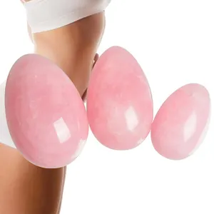 Venda por atacado De Cristal Jade Kegel Ovos Yoni Ovo Ovos Yoni Conjunto para As Mulheres