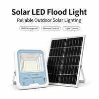 Projecteur solaire LED IP66 étanche, lampe solaire extérieure avec télécommande pour jardin, rue, cour