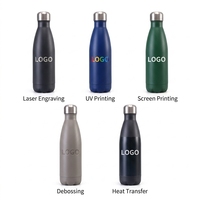 Bouteille isotherme en acier inoxydable à double paroi avec logo personnalisé, 350 ml, 500 ml, 750 ml, 1000 ml