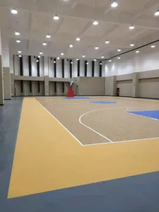 Super Basketball Oberfläche Sport boden, maßge schneiderte PVC Sport boden Indoor Court Boden