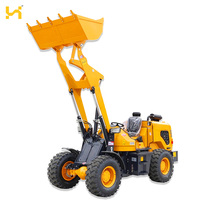 Chargeuse sur pneus compacte certifiée CE de 0,8 tonne, petite chargeuse frontale pour l'agriculture, la construction et les travaux industriels