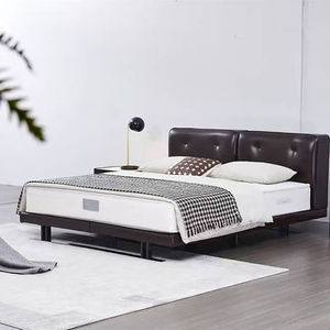 เฟอร์นิเจอร์ห้องนอนเต็มรูปแบบหรูหรา2025เตียงคู่เนื้อนุ่มหนังขนาดใหญ่พิเศษดีไซน์ทันสมัยขายดี - Product Image 4