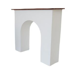 <span class=keywords><strong>Meuble</strong></span> mural <span class=keywords><strong>console</strong></span> durable en bois massif de style nordique moderne avec panneau arqué pour cheminée, idéal pour salon, <span class=keywords><strong>chambre</strong></span> et hôtel - Product Image 5