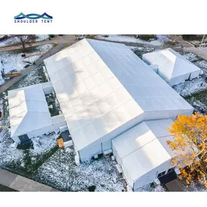 Tenda Kaca Transparan Permanen Aluminium 500 Orang, Tenda Pesta Pernikahan, Tenda Kaca Transparan Permanen Bahan Aluminium Kualitas Tinggi