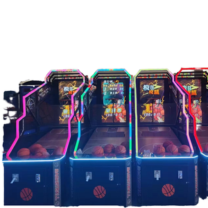 ชุดเครื่องยิงลูกบาสเก็ตอัตโนมัติ 360 องศา ยี่ห้อ Young Shoots พร้อมเชือกฝ้าย ชุดนับถอยหลัง ใช้เหรียญ  แบบพับได้ สำหรับ 2 ผู้เล่น รับประกัน 1 ปี - Product Image 1