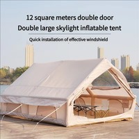 JTS-0208 12 ㎡   Tente de camping gonflable, tente pneumatique imperméable 300D Oxford 3000 mm avec colonne d'air en PVC Plato