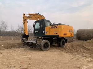 Excavadoras de ruedas usadas Hyundai 210w-7 21 Ton Precio bajo Buen estado en stock rueda tipo 210w-9 - Product Image 4