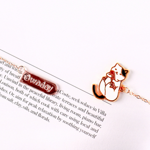 <span class=keywords><strong>Ownday</strong></span> 101398โปรโมชั่นขายส่งแมว2.6*7ซม.Custom บรรจุขวด Rose โลหะทองจี้ Bookmark เครื่องเขียนน่ารัก - Product Image 4
