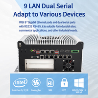 Boîtier industriel PC avec 9 LAN PCIE X16 X8 Slot Support 770 Graphics Edge Computing for Machine Visual Automation