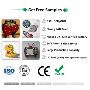 Direkt vom Hersteller: Maßgefertigte Bestickte Halloween-Aufnäher, Umweltfreundliche Stoff-Mini-Abzeichen zum Aufbügeln, Personalisierte Aufnäher für Kleidung - Product Image 5