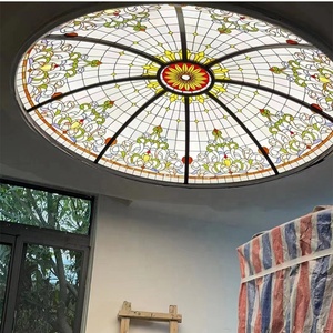 Domo de Vidrio Tiffany Personalizado, Fabricado en China, para Interiores, Bares, Villas, Hoteles, Iglesias, con Estructura de Hierro - Product Image 4