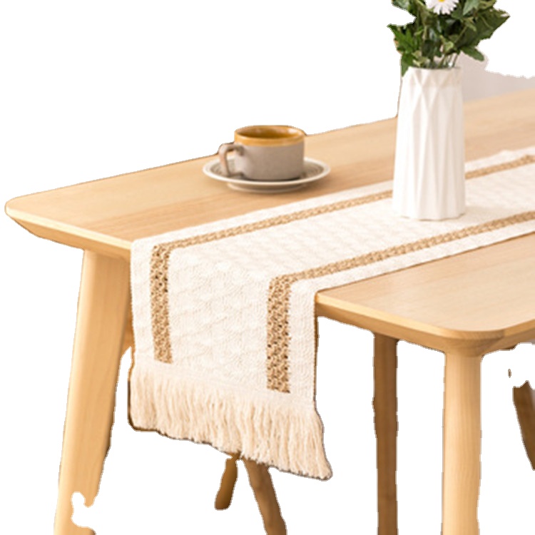 Деревенская скатерть с кисточками, свадебная скатерть из льна и хлопка, скатерть из джута