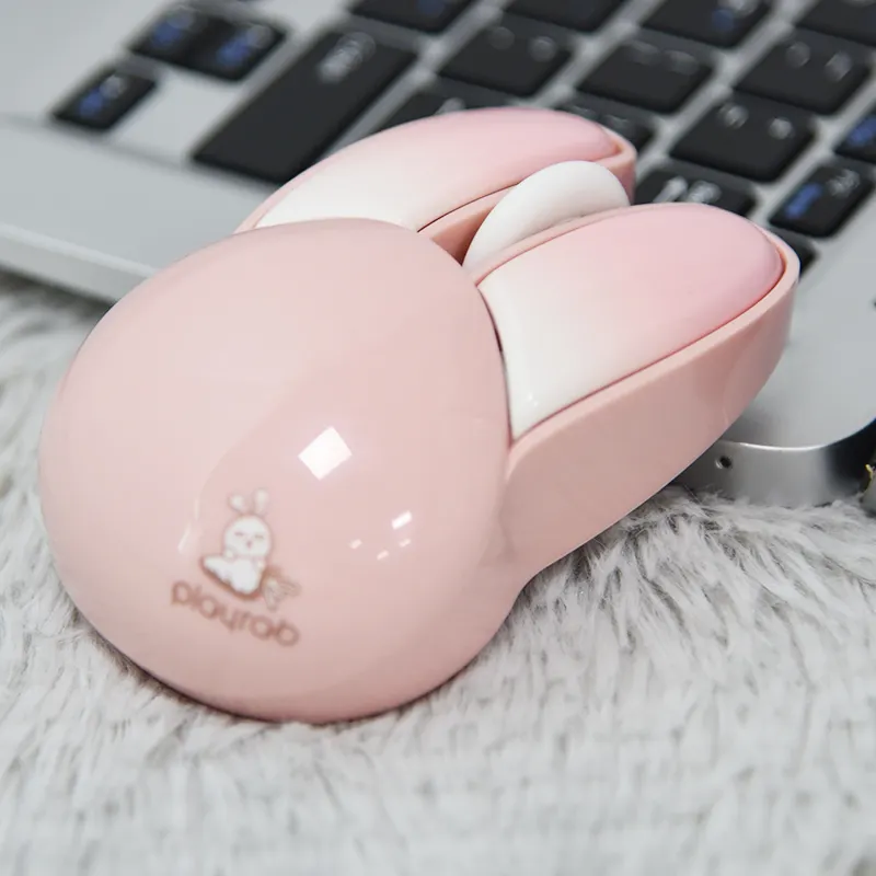 2023 Rabbit Animal Cartoon Wireless PC Optical 2.4g Mouse 1200 DPI Laptop Desktop Wireless Mouse for Girls