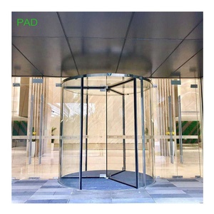 Rifornimento della fabbrica 3-ala tutta automatico di vetro porta girevole di cristallo porta girevole per hotel - Product Image 2