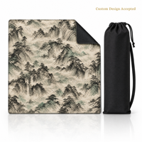 Tapis de Mahjong en Jacquard de Luxe Moderne avec Bordures Renforcées et Sac de Rangement – OEM, Marque Privée, Image Personnalisée Disponible, Vente en Gros pour le Poker