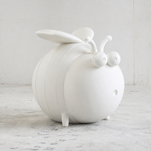 Figura Decorativa de Abeja de Dibujos Animados Personalizada, Escultura de Fibra de Vidrio para Jardín, Decoración de Exteriores para Jardín de Niños - Product Image 2
