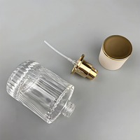 Bouteilles de parfum en verre en forme de cylindre de 30ml 50ml 100ml flacons vaporisateurs de parfum vides transparents et contenants d'huiles essentielles rechargeables