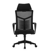 Chaises de bureau de soutien de taille de personnel de directeur de tissu de maille respirable de prix bon marché avec la fonction d'ascenseur de pivot d'appui-tête