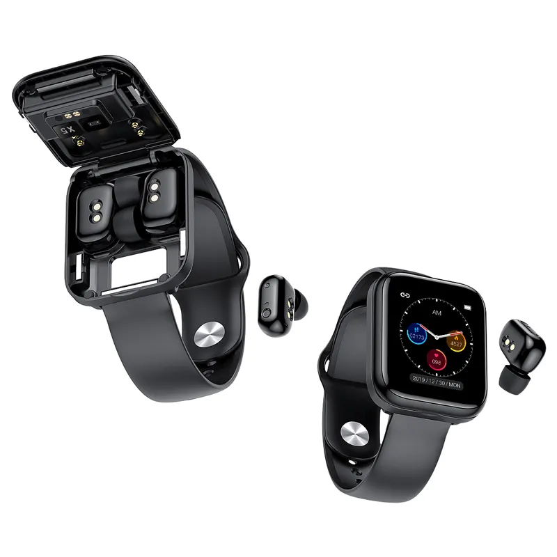 2023 vendita calda auricolare Wireless 2 in1 Smart Watch con auricolari cardiofrequenzimetro Monitor della pressione sanguigna Sport Phone Fitness Clock