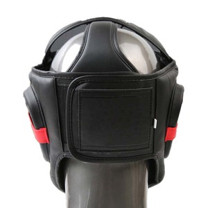 <strong>Full</strong> <strong>Protection</strong> Boxing Training Head Guard Thickened Imitation Leather Combat <strong>Helmet</strong> for MMA Fighting Gear - Product Image 5