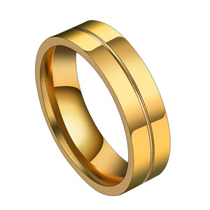 Hot Selling Anti Fade Stainless Steel Zircon Gold Plated <strong>Plus</strong> <strong>Size</strong> Couple <strong>Ring</strong> Birthday Party Wedding <strong>Ring</strong> for Men and Women - Product Image 5