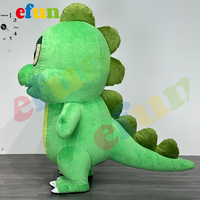 Efun Costume de mascotte de dragon de dinosaure gonflable personnalisé professionnel monstre en peluche Barney Macotte Noël Halloween pour adulte