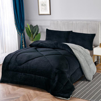 Housse de couette en flanelle, couette polaire, en coton, microfibre, Patchwork, Edredones