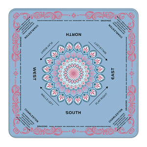 Mahjong <b>Table</b> Mat 800x800mm Natural Rubber Locked Edges Non Slip For Card Board Games - Product Image 1