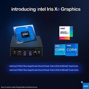 เกมมินิพีซี1135G7 1165G7 11TH รุ่นสูงสุด64GB WIFI 2.4G/5G/6G SSD HDD Mini Computadora - Product Image 6