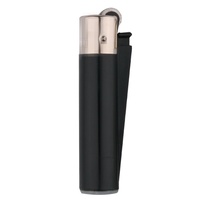 Briquet en plastique à clip réutilisable avec logo personnalisé, autre briquet, flamme au gaz, silex, pour cadeau de la Saint-Valentin