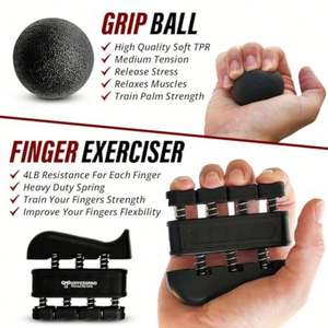 Venta al por mayor conteo ejercicio físico dedo brazo fuerza músculo muñeca rehabilitación entrenamiento Rally dedo agarre ejercitador - Product Image 5
