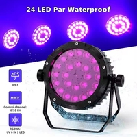 Projecteur LED Par 150W 24x10W RGBWAUV IP65 pour extérieur, éclairage de scène, contrôle RDM DMX, Pixel Control Pro Par Can pour mariages et aménagements paysagers