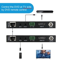 4K60HZ HDMI HDBaseT Extender RS232 HDCP 2.2 HDR10 pemancar dan penerima