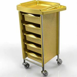 Carrito de Herramientas de Belleza y Peluquería, Carrito de Mano para Salón de Belleza, Carrito de Herramientas de Peluquería, Carro de Entrega para Estampado en Caliente y Tinte de Cabello - Product Image 3