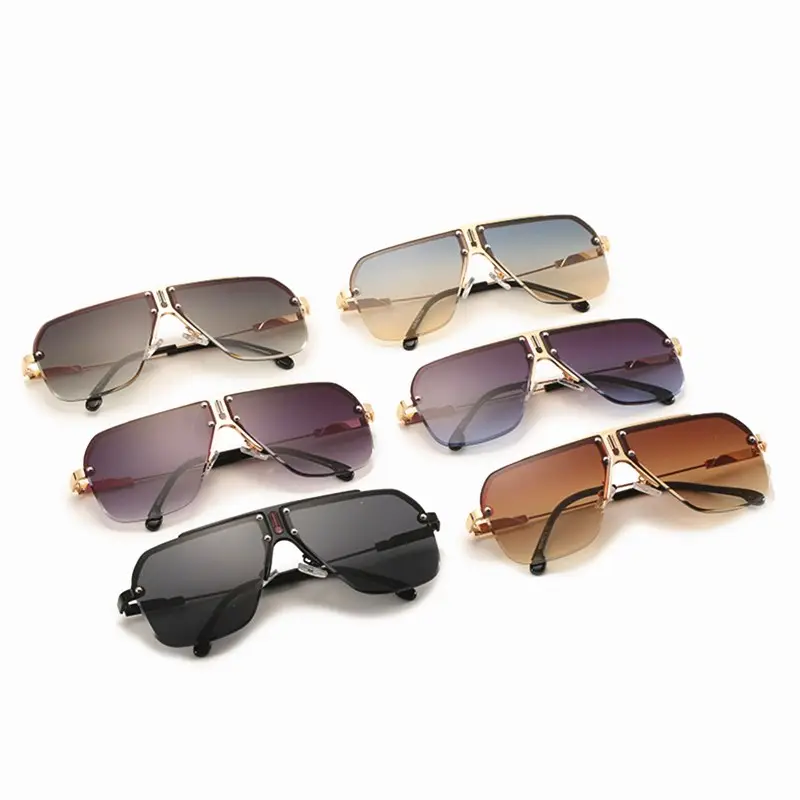 DLL1033 DL Aviation 2020 fashion sunglasses oversized unisex Metal Frame Shades Sun Glasses