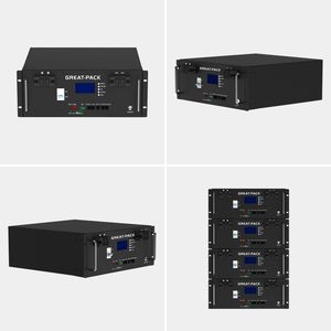 Batería de sistema de energía solar de <span class=keywords><strong>5kw</strong></span> montada en bastidor negro 48V 100ah batería de iones de litio Lifepo4 <span class=keywords><strong>Powerbank</strong></span> - Product Image 2