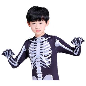 Costume da Scheletro per Festa di Halloween, Costume da Fantasma Horror per Famiglia e Bambini, Abbigliamento Coordinato per Giochi di Ruolo - Product Image 5