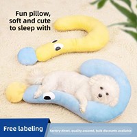 Coussin-lit en tissu peluche pour chien et chat, lavable toutes saisons, tapis de couchage, jouet