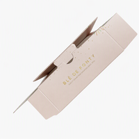 Kosmetik-Papierbox mit individuellem Druck und transparentem Sichtfenster, Verpackung mit individuellem Logo