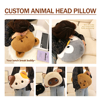 Coussin en peluche personnalisé ultra doux en polyester et coton PP, motif chat siamois, pour siège de voiture, chaise de bureau, coussin inclinable, cadeau d'anniversaire