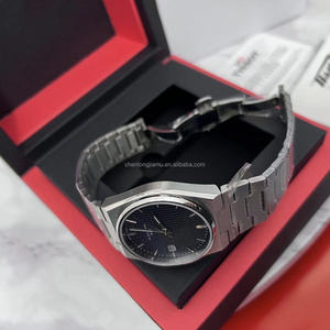 Montre à quartz pour homme de luxe Tissots PRX de marque supérieure, cadran dégradé simple, cadran noir, étanche, bracelet en acier inoxydable, Reloj - Product Image 1