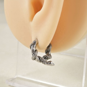 Punk Retro Body Stainless Steel Dragon Snake Wolf Skull Nose Ear Cartilage <strong>Tragus</strong> Helix Piercing Diamond Surgical Steel <strong>Hoop</strong> - Product Image 4