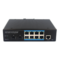 Switch Ethernet Industrial Administrado Gigabit de 8 Puertos y 2 SFP, Montaje en Riel DIN, Sin Ventilador, Switch de Red L2, Carcasa Metálica, Amplio Rango de Temperatura