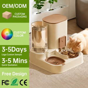 Dispensador Automático de Agua y Comida <span class=keywords><strong>para</strong></span> Gatos, Diseño OEM, Multifuncional, con Gravedad, <span class=keywords><strong>para</strong></span> Mascotas, <span class=keywords><strong>para</strong></span> Gatos y <span class=keywords><strong>Perros</strong></span> Pequeños y Medianos de Interior - Product Image 1